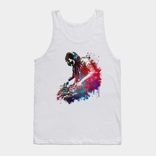 DJ music set #dj #music Tank Top